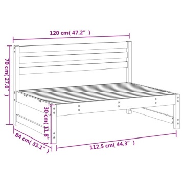 vidaXL Диван Garden Center 120x80 см