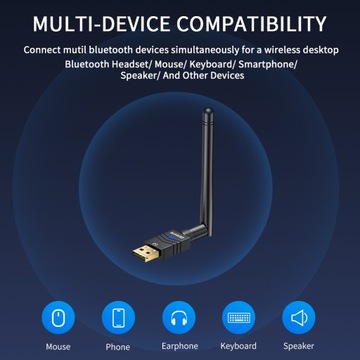 Zexmte 100M Bluetooth 5.3 Adaptor Бесплатный USB-драйвер