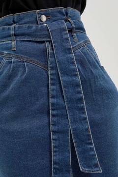 Jeansowa spódnica z wysokim stanem S od MOODO