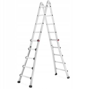 Шарнирная телескопическая лестница HIGHER 4x5 + ТЕЛЕЖКА