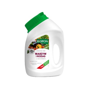 BIOPON NAWÓZ DO WARZYW I ROZSAD GRANULAT 2KG BUTELKA Z SIEWNIKIEM