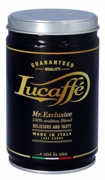 Kawa mielona Lucaffe Mr. Exclusive 100% 250g Oryginalna Włoska