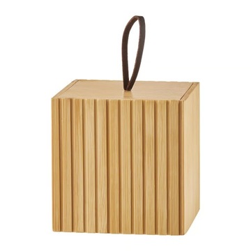 Pojemnik na waciki Jotta Bamboo brązowy 9x9 cm