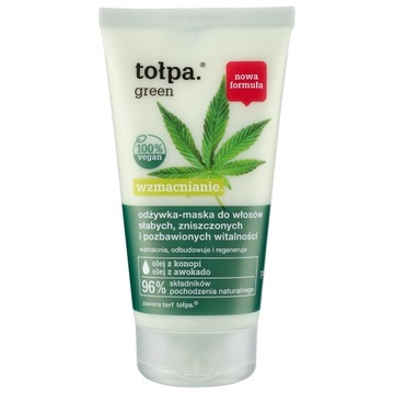 TOŁPA Green Wzmacnianie Odżywka-maska do włosów słabych, zniszczonych i poz