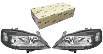 LAMPA REFLEKTOR OPEL ASTRA II G CZARNY TYC
