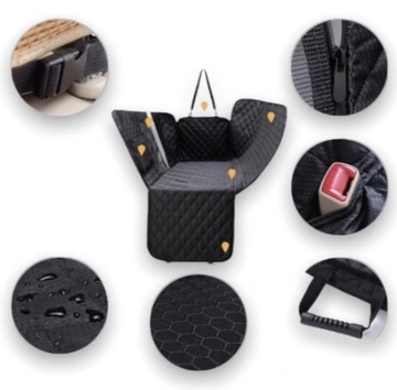 КОВРИК ДЛЯ СОБАКИ АВТОМОБИЛЯ на МОЛНИИ для чехла ПАССАЖИРСКОГО СИДЕНИЯ