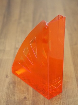 Pojemnik box na dokumenty AD Class A4 transparent czerwony