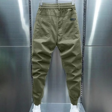Solid Color Men Trousers Cozy Men's Drawstring Swe
