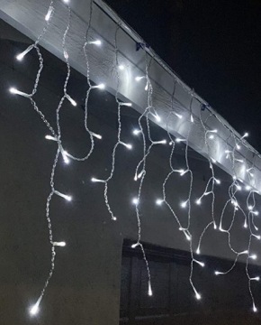 СОСУЛЬКИ 100LED ОТКРЫТЫЙ СВЕТ IP44 ФИКСИРОВАННЫЙ СВЕТ ЗАНАВЕС СВЕТ ГИРЛЯНДЫ