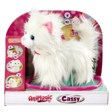 AniMagic Interaktywny Kotek Cassy chodzi miauczy