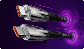 КАБЕЛЬ BASEUS STRONG USB-C КАБЕЛЬ ДЛЯ БЫСТРОЙ ЗАРЯДКИ TYPE-C PD 100 Вт QC 2M