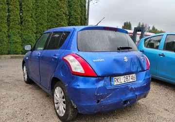 Suzuki Swift V Hatchback 5d 1.2 VVT 94KM 2011 Suzuki Swift I rej 2015r, 1.2 Benzyna. Uszkodzony tyl i lekko prawy przod., zdjęcie 3
