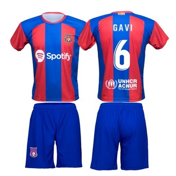 Strój Piłkarski KOMPLET GAVI FC BARCELONA r.140cm