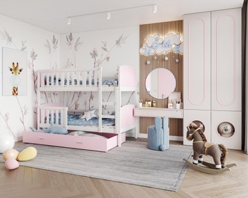 Кровать двухъярусная 160х80 белый ТАМИ