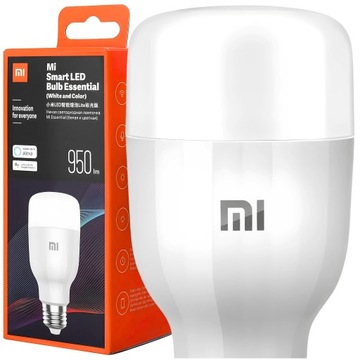 УМНАЯ ЛАМПА Xiaomi Mi LED Smart Bulb RGB меняет цвета Wi-Fi E27