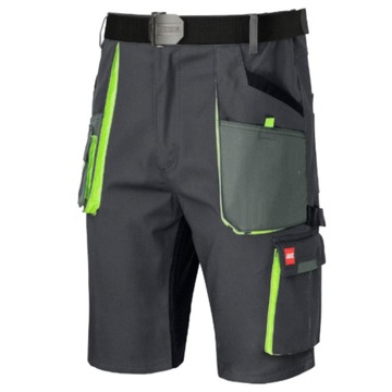 KRÓTKIE SPODENKI SPODNIE ROBOCZE MĘSKIE SZORTY bojówki NA LATO Stretch