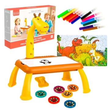 Проектор для обучения рисованию, проектор для детей, слайды, подарок, маркер с изображением жирафа