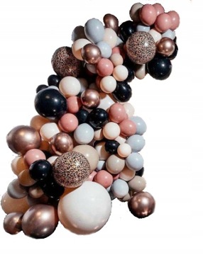 GIRLANDA BALONOWA BALONY URODZINY GLAMOUR PANTERKA DEKORACJA ZESTAW