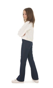 Джинсовые брюки-клеш - 140 NAVY BLUE