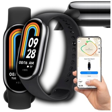 Inteligentna opaska Xiaomi Mi Band 8 w kolorze czarnym