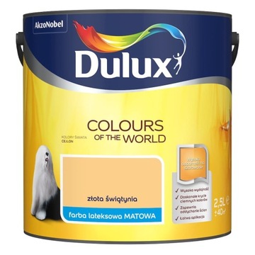 Dulux Kolory Świata Farba Złota Świątynia Mat 2,5L