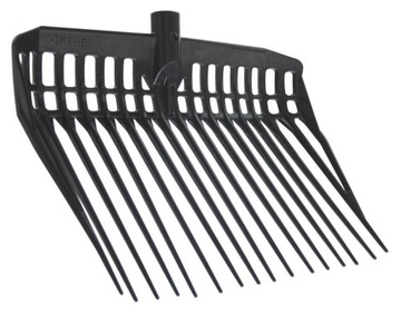 Widły do stajni EcoFork bez trzonka, czarny, Kerbl