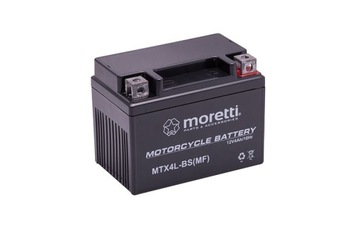 AKUMULATOR ŻELOWY 12V 4AH AGM YTX4L-BS ROMET ZIPP KEEWAY INCA