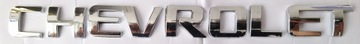 CHEVROLET litery emblemat logo chrom srebrny195x17