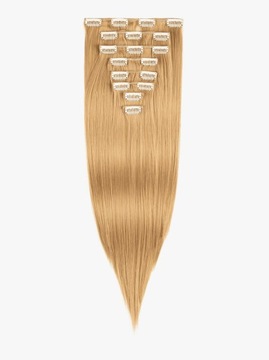 ClipIn искусственные синтетические волосы 47см 8 лент #86/26 карамельный блондин Real Soft