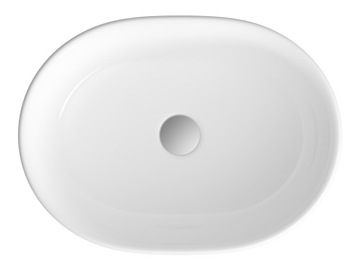 НАСТОЛЬНАЯ РАКОВИНА, БЕЛАЯ КЕРАМИКА, ОВАЛ, КРУГЛЫЙ, ИЗОЛА