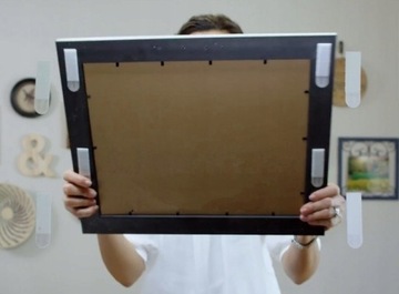 Rzepy do obrazów 3M Command średnie 8szt 5,4 Kg x2