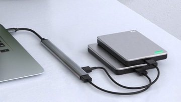 ХАБ USB 3.0 РАЗДЕЛИТЕЛЬ ПОРТОВ 7 В 1 USB 3.2 АКТИВНЫЙ БЫСТРЫЙ РАЗДЕЛИТЕЛЬ