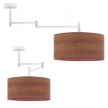 Lampa plafon żyrandol okrągły fornir modna LED