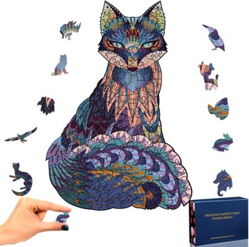3D PUZZLE DREWNIANE ŁAMIGŁÓWKI GRY logiczna