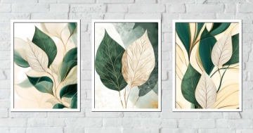 30x40 Набор фотографий в рамке BOX NATURE BOHO GREEN LEAVES