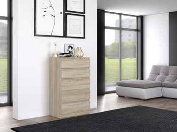 СОВРЕМЕННЫЙ КОМОД 70 СМ СОНОМА ДУБ СТОЛБ КНИЖНЫЙ ШКАФ ГОСТИНАЯ ПРИХОЖАЯ