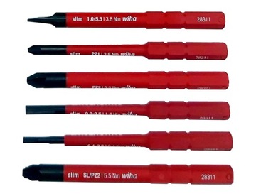 ОТВЕРТКА С МАГНИТНЫМИ НАСАДКАМИ, ИЗОЛИРОВАННАЯ VDE WIHA 41235