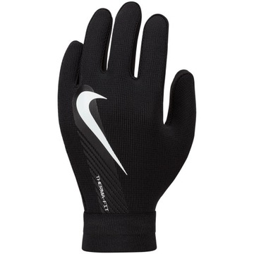 Rękawiczki piłkarskie Nike Therma-FIT Academy Junior czarne DQ6066 010 L