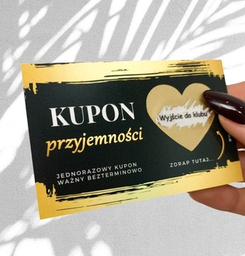 ПОДАРОК ​​КУПОНА PLEASURE SCRATCH ДЛЯ ПАРНЯ