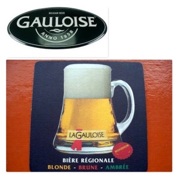 LA GAULOISE BEER podstawki podkładki 25szt BELGIA