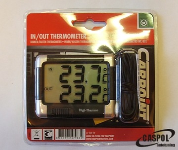 Termometr wewn/zewn. Alarm oblodzeniowy,DUŻE CYFRY