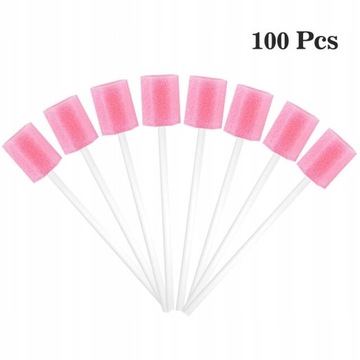 100 Pieces Oral Swabs Disposable Mouth Swabs