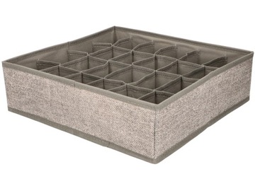 Tekstylne PUDEŁKO ORGANIZER na Skarpety Krawaty 33x31x9,5 cm - do SZUFLADY