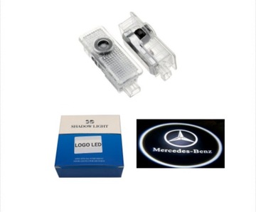 MERCEDES LED projector CLA CLS z logiem 09-17