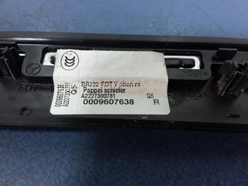 MERCEDES S W222 LISTWA DEKOR DRZWI PRAWY TYŁ