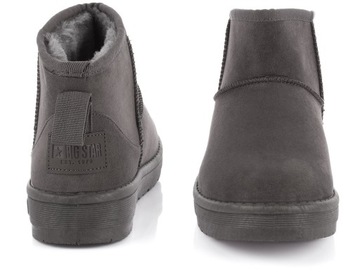 ЖЕНСКИЕ СНЕЖНЫЕ БОТИНКИ BIG STAR НА МЕХЕ, СЕРЫЕ, размер 39