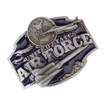 Emaliowana klamra paska Air Force dla kowbojskiego męskiego skórzanego paska płóciennego paska