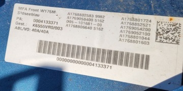 MERCEDES A TŘÍDA 176 FACELIFT NÁRAZNÍK PŘEDNÍ