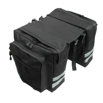 Сумки через плечо с двумя кофрами из ткани Оксфорд, задняя стойка, багажник для мотоцикла, черные