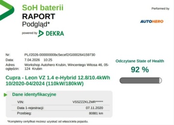Seat Leon IV Hatchback Plug-In 1.4 e-HYBRID 204KM 2020 Seat Leon PHEV full LED navi grzane fotele virtual, zdjęcie 4